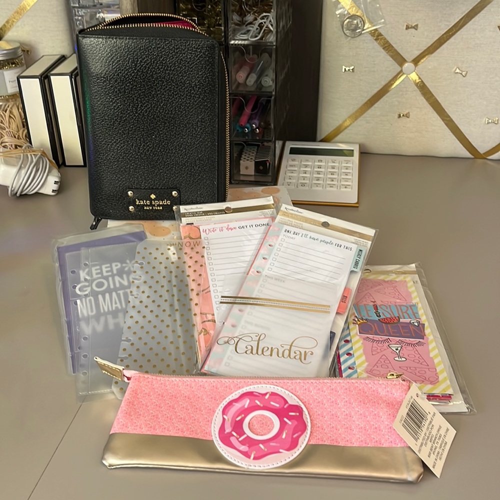 Kate Spade Personal Planner and Accessories